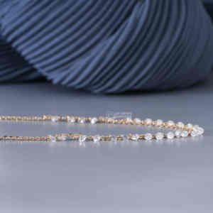 Pendentif Exquis en Or Jaune 14K avec Diamant de Laboratoire Rond Taille Brillant pour Femme, Bijou Synthétique de Luxe Couleur EF, Charme 2.41g - Product Image 6