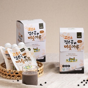 [Samjin Food] Poudre de céréales mélangées aux haricots noirs, poudre alimentaire coréenne séchée à base de soja et de céréales avec arachides et lait de blé - Product Image 2