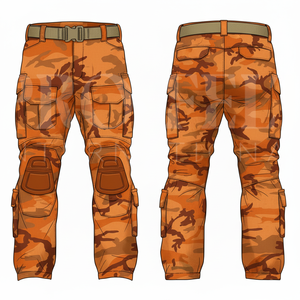 Custom Clothing Camouflage <b>Cargo</b> Pants Manufacturer <b>Men</b> Outdoor Work Trousers High Quality Multi Pocket Casual Utility Pants - Product Image 4