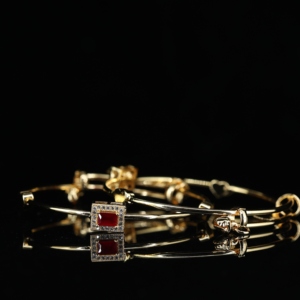 S925 Sterling Silver 18K Gold-Plated Vintage Moissanite Wrap Bracelet for Women Engagement - Product Image 3