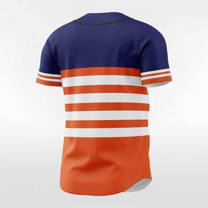 Maillot de baseball sublimé respirant et léger, design personnalisé en couleur intégrale, haut de sport boutonné pour hommes et jeunes - Product Image 4