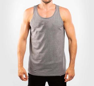 เสื้อกล้ามผ้าฝ้าย100% ชายเสื้อทรงโค้งสำหรับผู้ชายเสื้อกล้ามสำหรับออกกำลังกายเพาะกายออกกำลังกาย - Product Image 1