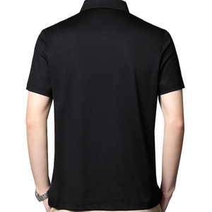 เสื้อเชิ้ตผู้ชายผ้าฝ้ายเนื้อนุ่ม ติดกระดุมด้านหน้า มีโลโก้ แขนสั้น สวมใส่สบาย เหมาะสำหรับกอล์ฟ เทนนิส และกีฬาอื่นๆ ทรงปกติ ระบายอากาศได้ดี - Product Image 4