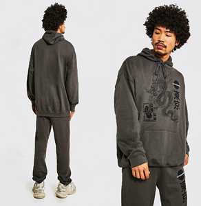 Sudadera con capucha y cordón elástico para hombre, ropa deportiva masculina de marca personalizada, jersey de chándal con capucha y bolsillo tipo canguro - Product Image 1