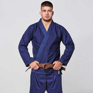 Best Selling <b>Men's</b> Blue BJJ <b>Kimono</b> Martial Arts Wear 100% Cotton Stretch Durable Breathable 160g Fabric Weight Adult Regular Fit - Product Image 5