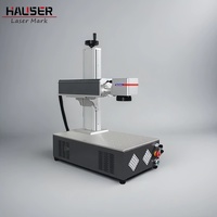 Máquina de Marcado y Corte Láser de Fibra HAUSER 20W/30W/50W, Portátil, Refrigerada por Aire, CNC, Software EZCAD2, Multifuncional, BJJ CZ