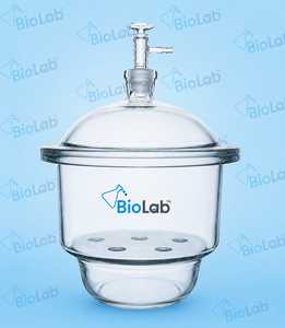 Biolab - Recipiente de Vidrio de Borosilicato para Secado con Tapa de Porcelana, Contenedor para Pruebas de Suelo en Laboratorio, OEM - Product Image 1