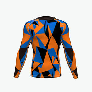 Rashguard de compression anti-UV respirant UPF50+ personnalisé pour hommes, idéal pour la gym et le fitness, en polyester et élasthanne, séchage rapide - Product Image 3