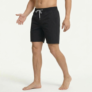 Shorts de Baño para Hombre, Colores Sólidos, 2 en 1, Elásticos en 4 Direcciones, Bolsillo para Teléfono, Secado Rápido, Shorts de Playa con Logotipo Personalizado - Product Image 5