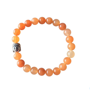 High Quality Red aventurine Beads Buddha <b>Bracelet</b> Romantic Gift Fashion Charm Jewelry for Men Women Energy Meditation - Product Image 5