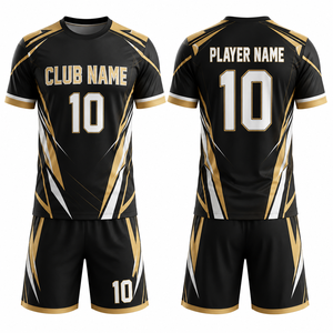 Camiseta de Voleibol 100% Poliéster, Morado, Negro y Dorado, Sublimada, Transpirable, Ligera, Cómoda y Duradera, Uniforme de Equipo - Product Image 1