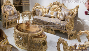 Canapé traditionnel indien, ensemble de Sofa, Design, en bois, Style Royal, pour la maison, pour la salle de séjour - Product Image 5