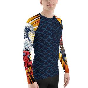 Camiseta Deportiva de Compresión de Manga Larga para Hombre, para Entrenamiento de BJJ y MMA, Camiseta de Manga Larga para Hombre para BJJ y MMA - Product Image 1