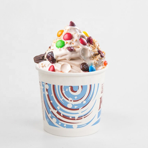 Gobelets en papier jetables imprimés sur mesure pour crème glacée, qualité alimentaire, pour yaourt et desserts, emballage en gros - Product Image 2