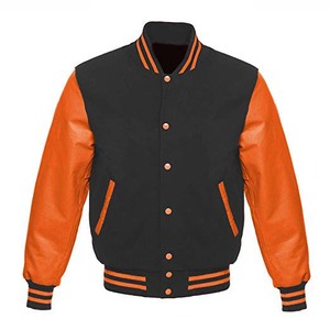 2024 <b>Top</b>-Quality Winter Wear Men's Genuine Leather Varsity Jacket - Product Image 3