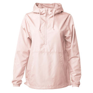 Men's Windproof Waterproof Breathable Half-Zip Non-Hooded Jacket Color Blocking <b>Red</b> Navy Casual Autumn Outerwear Private Label - Product Image 3