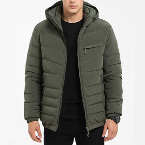 Ropa de Abrigo, Chaquetas Cortavientos con Cierre, Chaquetas de Senderismo Unisex, Las Mejores Chaquetas Acolchadas de Moda, Chaquetas Acolchadas con Cuello Alto y Forro de Invierno - Product Image 1