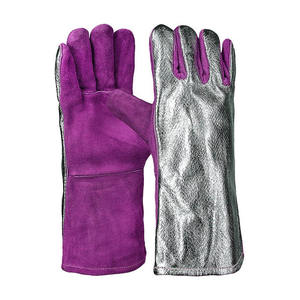 Guantes de Soldadura de Cuero Vacuno de Primera Calidad, Resistentes a la Abrasión, para Trabajo Pesado, Protección Personal, Guantes para Barbacoa - Product Image 3