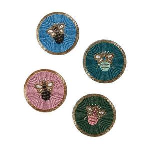 Modern Bohemian Decorative <b>Bead</b> Cup <b>Coasters</b> Waterproof for Coffee Table for Boho Table Decor - Product Image 6