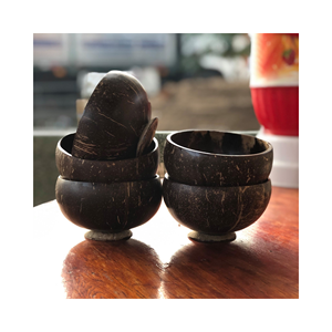 Bols en coquille de noix de coco naturelle de nombreuses tailles, bol en noix de coco en gros du Vietnam, bol en coquille de noix de coco fait à la main écologique - Product Image 1