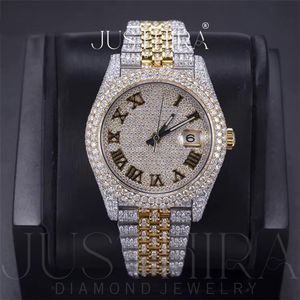 Best Selling Fashion Moissanite Diamond <b>Watch</b> <b>for</b> Couples Matching Luxury Wristwatch Set with Shiny Stones Available <b>For</b> Sale - Product Image 3