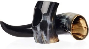 Corne de buffle polie artisanale, corne de guerre viking |   Corne à boire en corne de buffle, écologique et de qualité supérieure, style médiéval - Product Image 5