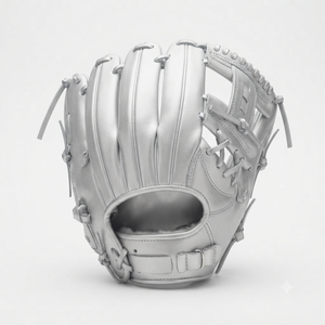 Adult Youth Leather <b>Baseball</b> Glove H-Web Right-Handed Full Finger Outfield Adult All Seasons Non-Slip Hook And Loop Closure - Product Image 2