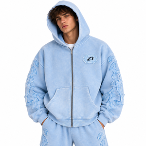 เสื้อสเวตเชิ้ตคอกลมสีดำเบจ คอตตอน 100% ทรงหลวมสำหรับผู้ชาย รับทำโลโก้ตามสั่ง ขายส่งเสื้อสเวตเชิ้ตและเสื้อฮู้ดดี้ - Product Image 6