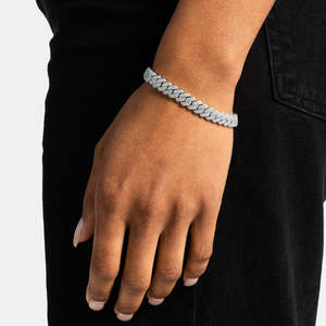 Iced Out Cuban Link Moissanite Bracelet 925 Sterling <b>Silver</b> VVS D Color Diamond Cuban Chain Bracelet <b>For</b> Women <b>Men</b> - Product Image 3
