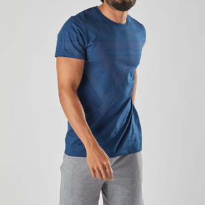 Custom Logo Men's Breathable Solid Plus Size Winter Gym T-Shirt Quick Dry Fitness Training Sports <b>Button</b> Front Wholesale - Product Image 3