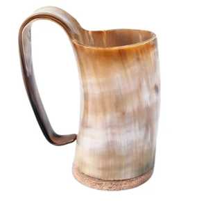 Mug en corne de buffle fait main, forme naturelle, poli, durable, moderne, sans danger pour les aliments, décoration de mariage, décoration d'intérieur, objet de collection - Product Image 5