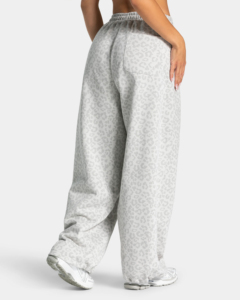 Pantalones de Punto Casuales para Mujer, Color Gris Sólido, Cintura con Cordón, Bolsillos, Pantalones Largos de Otoño - Product Image 5