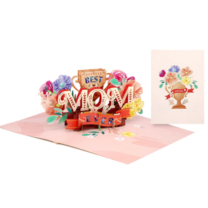 Carte pop-up 3D, meilleure carte de vœux faite à la main pour maman, thème fête des mères, cartes pop-up 3D, artisanat en papier 3D, carte de vœux pop-up 3D - Product Image 2