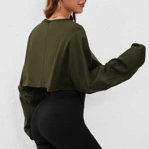 Sudadera corta para mujer, estilo urbano, informal, moderna, para uso diario. - Product Image 3