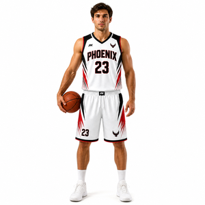 Conjunto de Uniforme de Baloncesto Sublimado Personalizado, Jersey y Pantalones Cortos de Poliéster Transpirable de Secado Rápido, Ropa Deportiva Profesional con Logotipo - Product Image 2