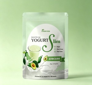 EVERFOOD Avocado Yogurt Powder Drink 25g Sachet Probiotic Whey <b>Protein</b> Diet Meal Replacement Beverage - Product Image 1