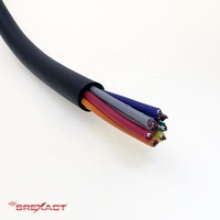 Cable multicore de audio XLR de 8 canales, par trenzado, cubierta de PVC, blindado con lámina, conductor de cobre desnudo, 13 mm de diámetro exterior, RoHS, para color negro