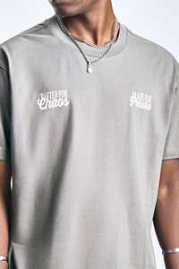 Camisetas Oversize con Lavado Ácido de Alta Calidad, Personalizadas para Hombre, ODM, Cuello Redondo, Hombros Caídos - Product Image 5