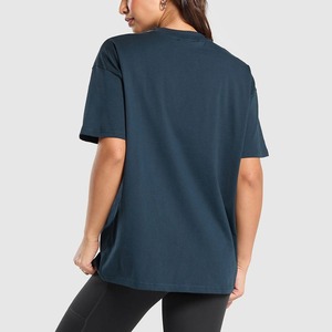 Camiseta de Mujer de Alta Calidad, Tejida en Algodón, Cuello Redondo, Manga Corta, Transpirable, de Secado Rápido, Ecológica, Informal, Estilo Urbano, Verano, Personalizable - Product Image 2