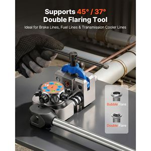 Kit Professionale per Svasatura a Doppia Bolla 45 e 37 Gradi per Tubi Freno in Rame da 3/16", 1/4", 5/16", 3/8" - Product Image 2