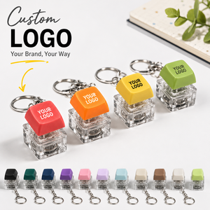 Porte-clés personnalisé avec logo, interrupteur de clavier mécanique, bouton anti-stress en plastique, cadeau promotionnel - Product Image 1