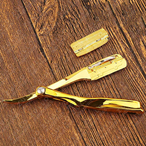 Navaja de Barbero Profesional con Mango de Madera, Hoja Recta de Acero Inoxidable, Herramienta de Afeitado Plegable, Logotipo Personalizado, OEM, Marca Privada - Product Image 4