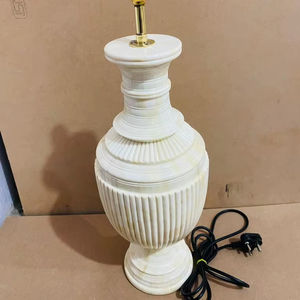 Última Novedad: Jarrón Eléctrico de Mesa Estilo Moderno Rústico con Incrustaciones de Hueso, Diseño Artesanal Personalizado para Sala de Estar, Diwali - Product Image 1