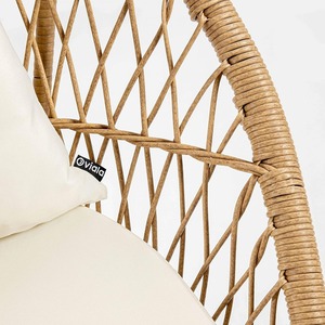 Nordic Outdoor <b>Rattan</b> <b>Sofa</b> Set with Cushions Woven Garden Bench Patio Furniture for Courtyard Balcony Villa - Product Image 3