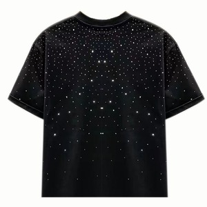 เสื้อยืดผู้ชายทรงปกติ สีดำ พิมพ์ลายตามสั่ง แขนสั้น คอกลม ผ้าเจอร์ซีย์คอตตอนระบายอากาศได้ดี น้ำหนัก 220 กรัม - Product Image 3
