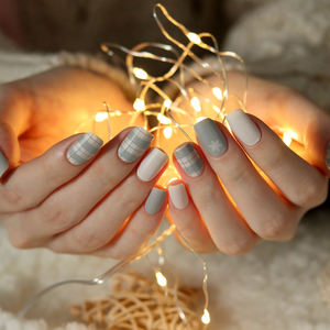 ShineB – bandes d'ongles en Gel #45904, en tricot de neige, meilleures ventes, enveloppes d'ongles et autocollants de Salon faciles à Glam, de haute qualité, fabriqués en corée - Product Image 5