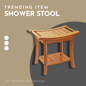 Banco de Ducha de Bambú de Diseño Sencillo Directo de Fábrica, Silla de Baño con Estante, Organizador Impermeable de Madera para Spa y Baño - OFERTA - Product Image 5