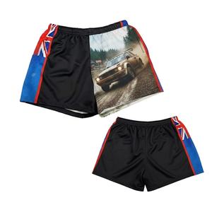 High Quality 100% Cotton Customized Colors Solid Quick Dry Design Your Own Logo Rugby Footy <b>Shorts</b> <b>Zipper</b> Pocket Sublimation - Product Image 2