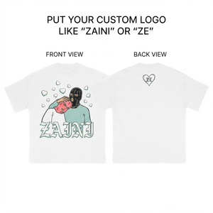 เสื้อยืดผู้ชายเรียบง่าย พรีเมียม 180 GSM ผ้าคอตตอนเจอร์ซีย์ เนื้อนุ่ม พิมพ์ลายกราฟิก สกรีนโลโก้ได้ตามต้องการ สีขาว เสื้อลำลอง สตรีทแวร์ - Product Image 1