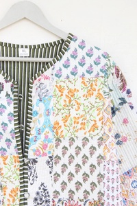 New Arrival Color Handmade <b>Patchwork</b> <b>Jackets</b> Indian Handmade Patch Work <b>Jackets</b> Coats Boho Quilted <b>Jacket</b> for Women - Product Image 2